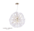 Laura Ashley Elwick 6 Lt Pendant LA3756208- Q Textured Glass and Antique Brass