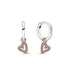 Pandora Sparkling Freehand Heart Hoop Earrings. 280090C01