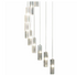 Dar Galileo 20 GAL6350-LED Polished Pendant Polished Chrome Crystal LED 3M Drop