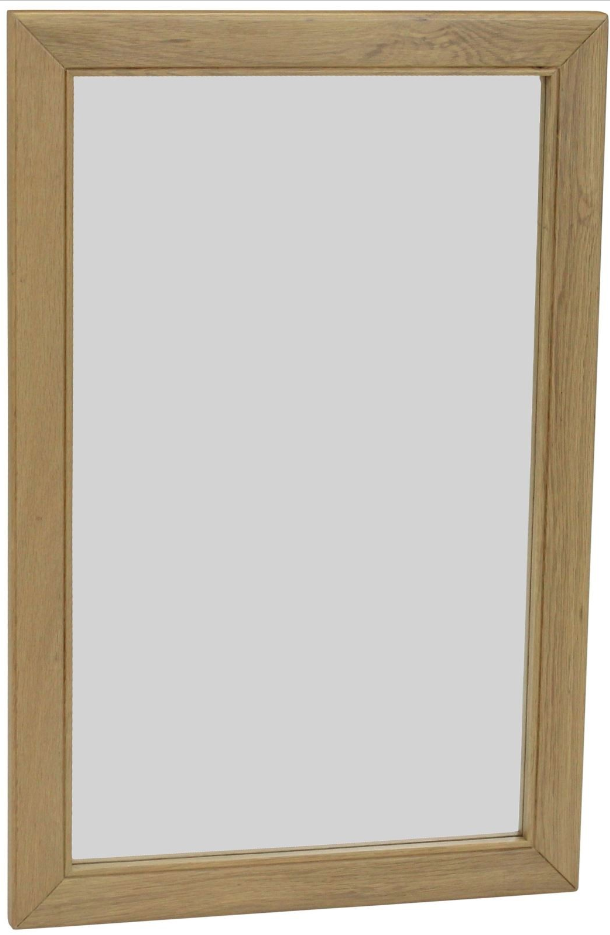 Cobblestone Wall Oak Mirror