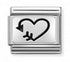 Nomination Silver Open Heart With Arrow Charm