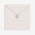 Joma Sterling Silver I Love You Heart Pave Necklace