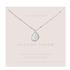 Joma Sterling Silver Amazing Auntie Pebble Pave Necklace