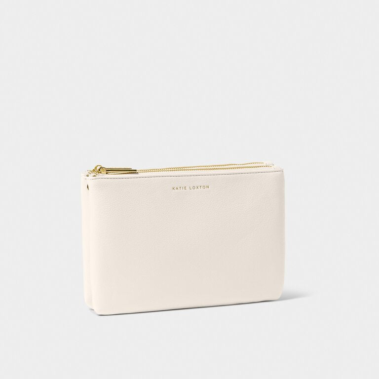 Katie Loxton White Duo Pouch