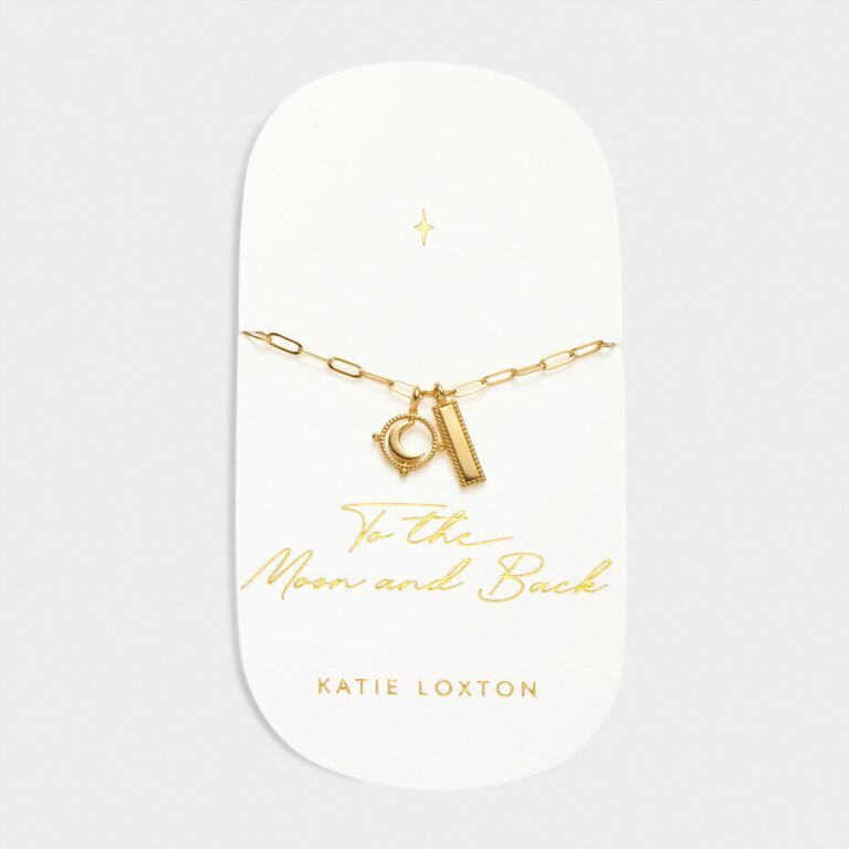 Katie Loxton Waterproof To The Moon & Back Charm Bracelet