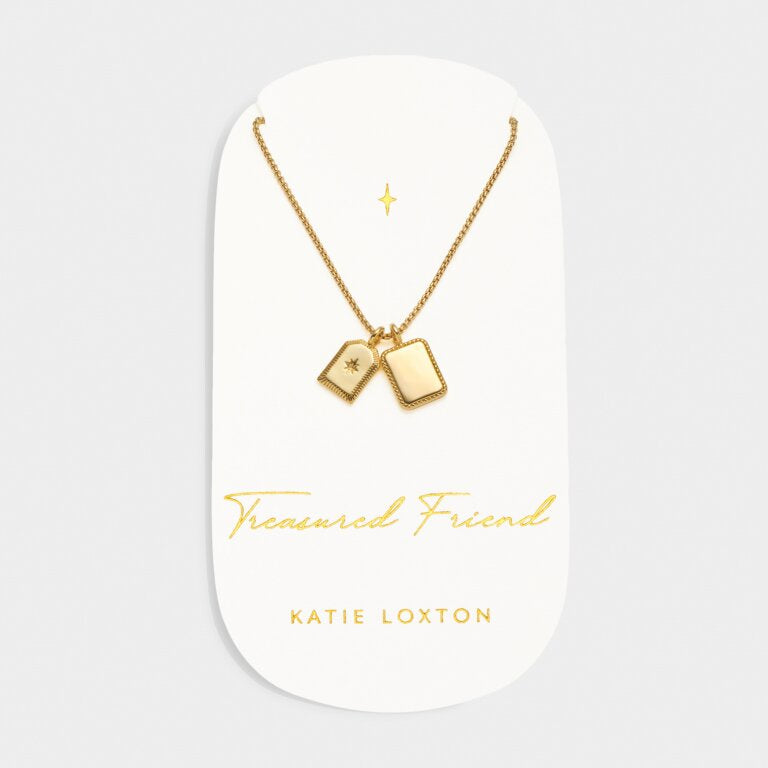 Katie Loxton Waterproof Treasured Friend Charm Necklace
