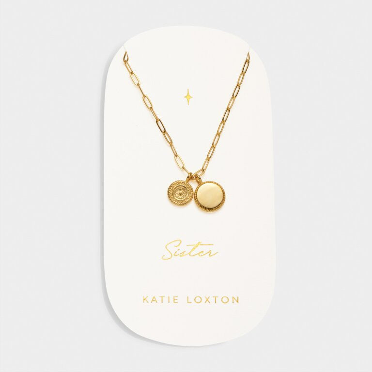 Katie Loxton Waterproof Sister Charm Necklace