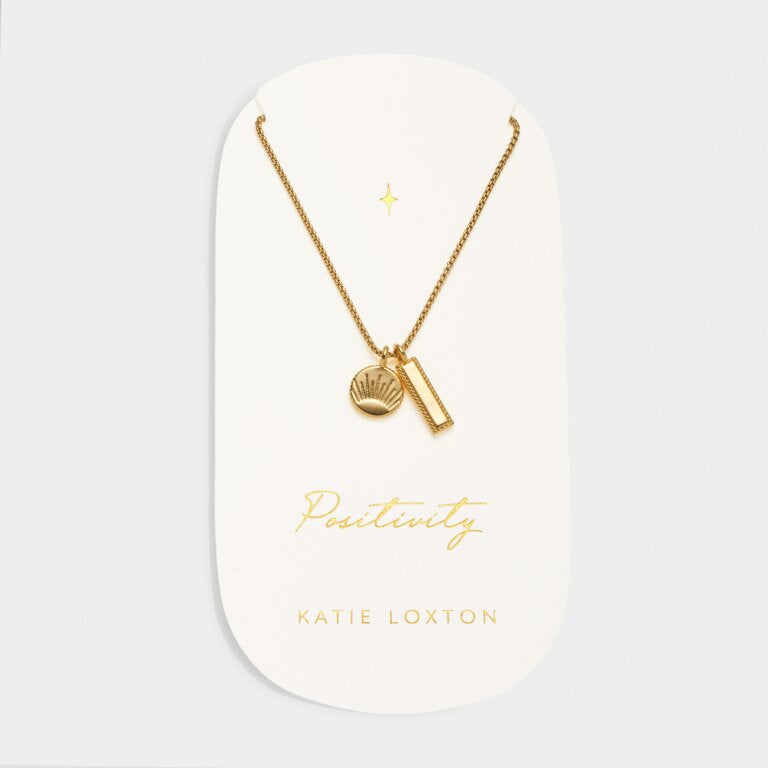 Katie Loxton Waterproof Positivity Charm Necklace