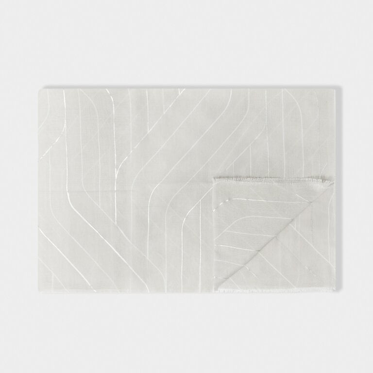 Katie Loxton Grey Geometric Line Foil Printed Scarf