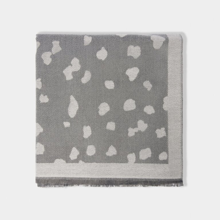 Katie Loxton Navy Dalmation Printed Blanket Scarf