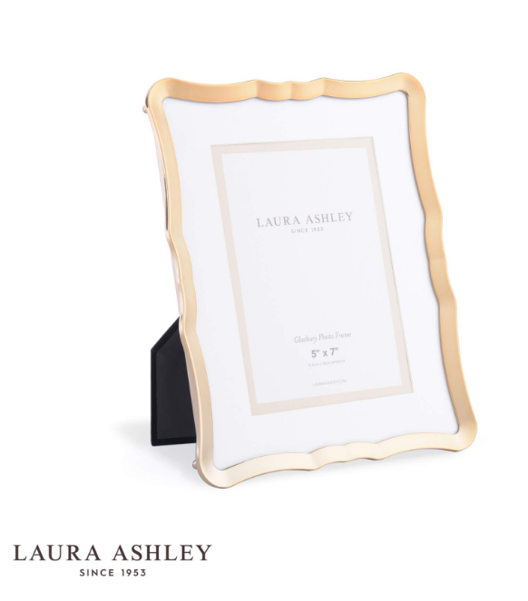 Laura Ashley Glasbury 5 x 7 Photo Frame Polished Gold