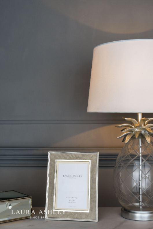 Laura Ashley Harrison 5 x 7 Photo Frame Pale Charcoal LA3733733-Q