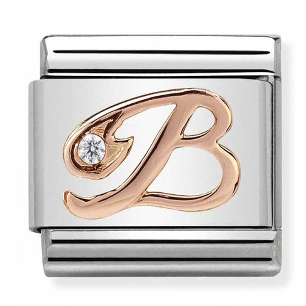 Nomination Rose Gold Initial B Charm