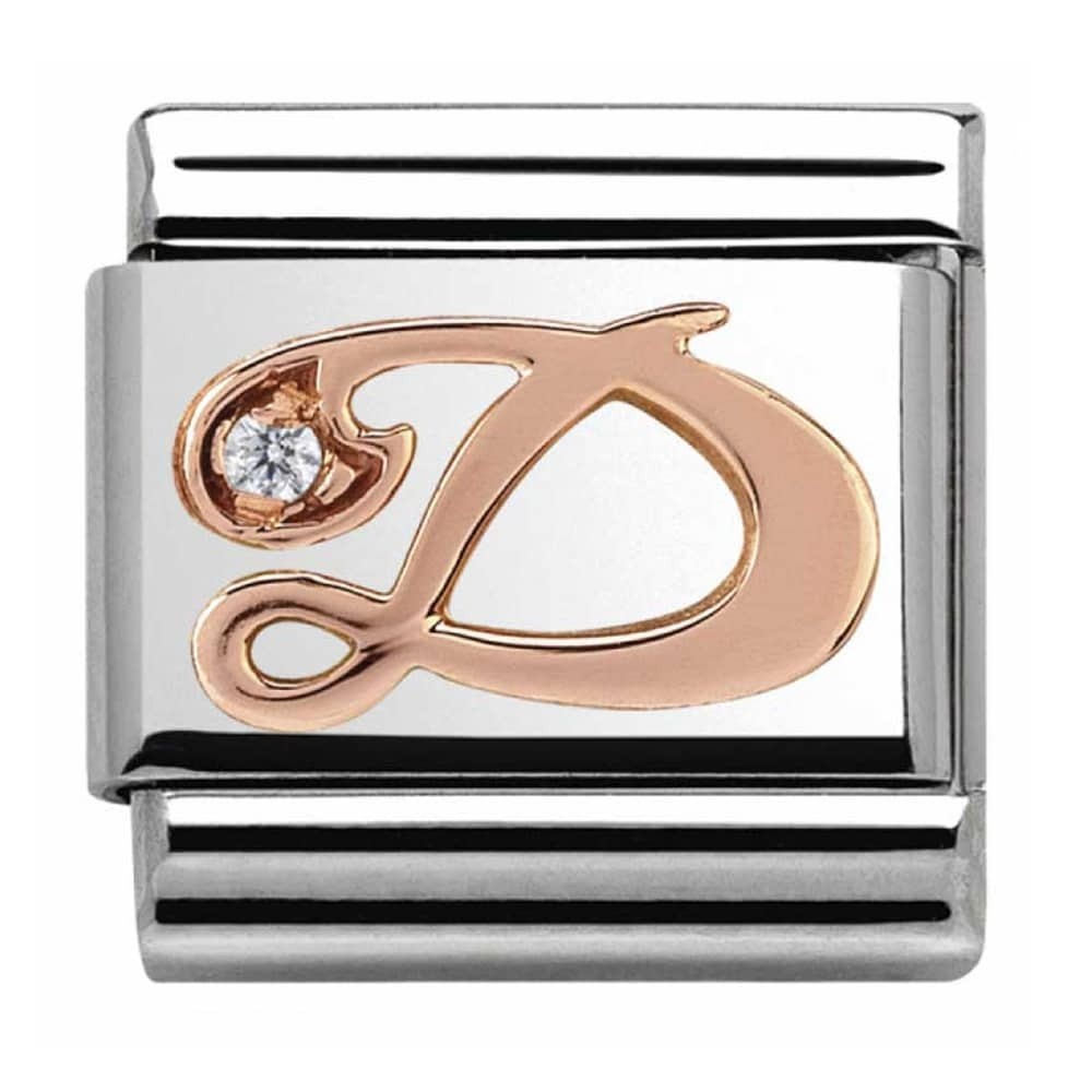 Nomination Rose Gold Initial D Charm