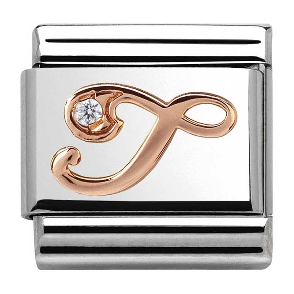 Nomination Rose Gold Initial T Charm