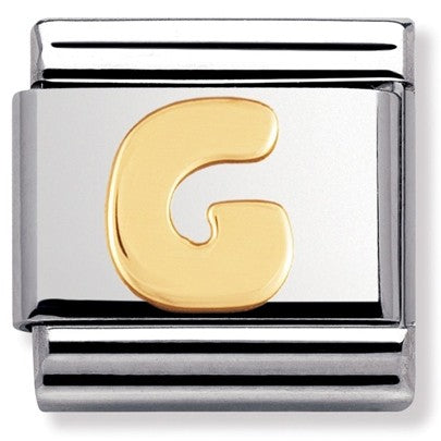 Nomination Yellow Gold Initial G Charm