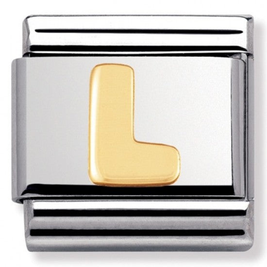 Nomination Yellow Gold Initial L Charm