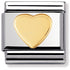 Nomination Yellow Gold Flat Heart Charm