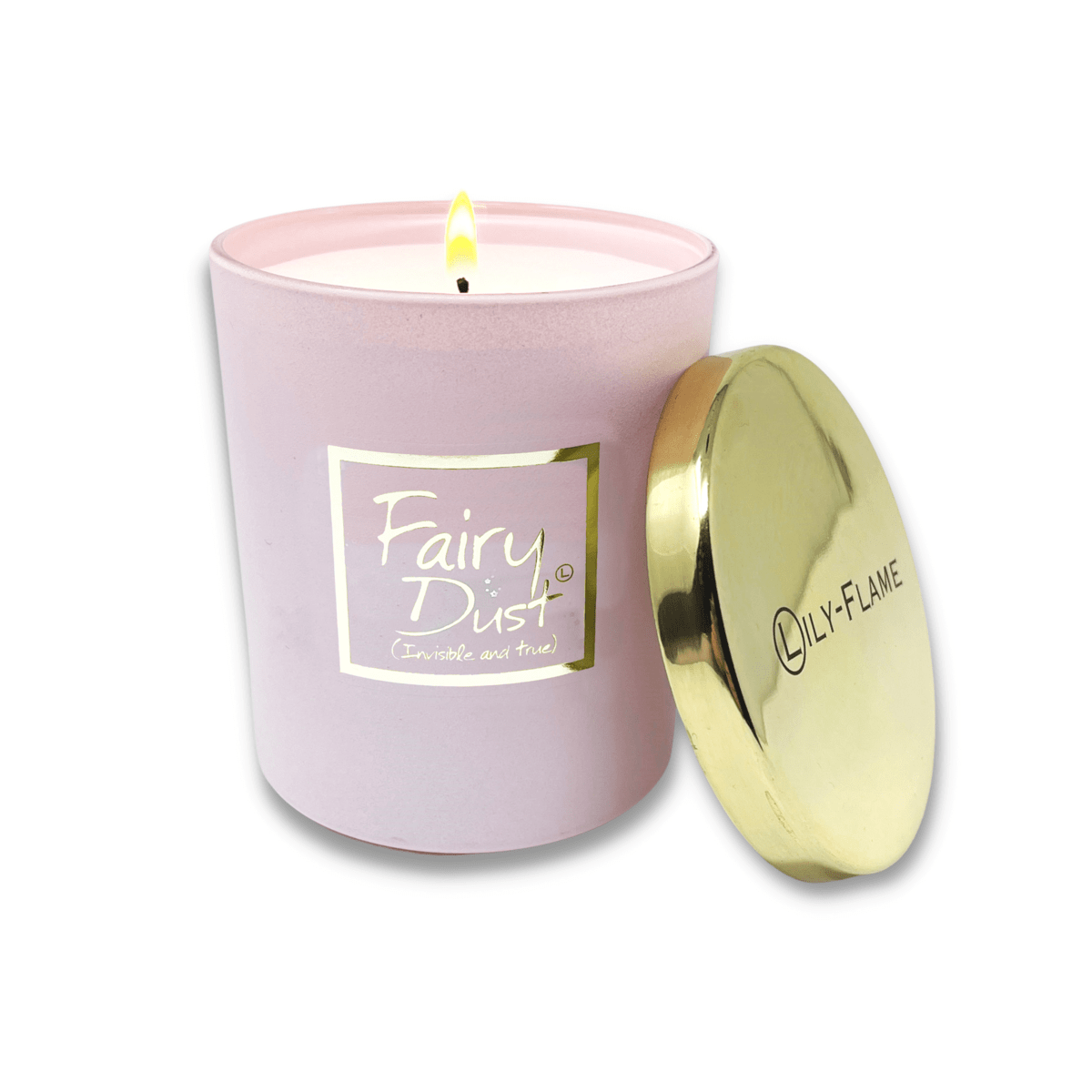 Fairy Dust Gold Top Glass Jar Scented Candle