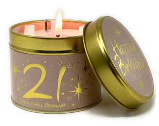 Happy Birthday 21 Candle Tin by Lilyflame
