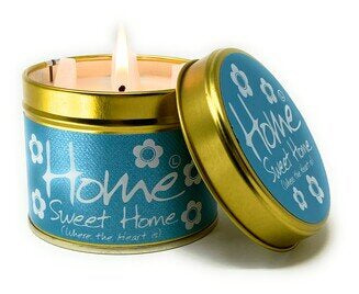 Home Sweet Home Scented Candle Tin by Lilyflame