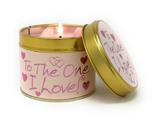 To The One I Love Scented Candle Tin by Lilyflame