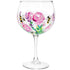 Flower Gin Glass Bees Design