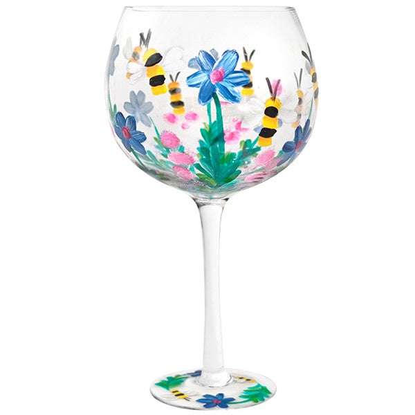Flower Gin Glass Bees New Mk2