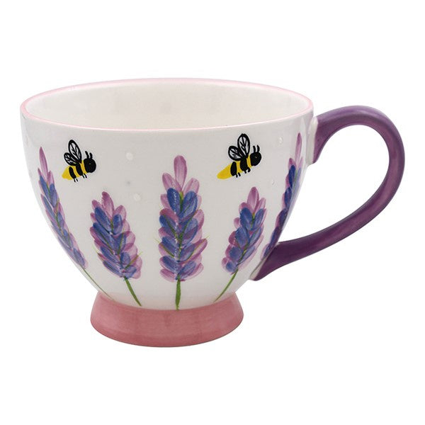 Flower Footed Mug Bees/Lavender