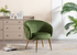 Fern Green Velvet Accent Chair