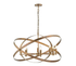 Dar Nitya 8 Light Pendant NIt0864 Mottled Copper