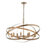 Dar Nitya 8 Light Pendant NIt0864 Mottled Copper