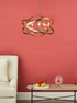 Dar Nitya 5 Light Pendant NIT0564 Motted Copper