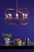 Dar Nitya 8 Light Pendant NIt0864 Mottled Copper