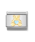 Nomination Composable Link Gold Blue Bear Charm