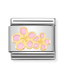 Nomination Yellow Gold Peach Flower Charm