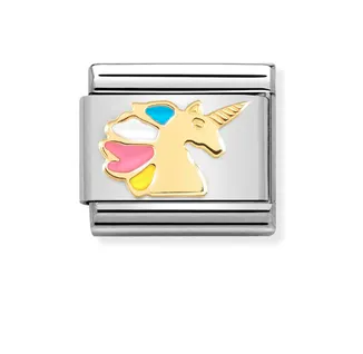 Nomination Composable Link Gold Multicoloured Unicorn Charm