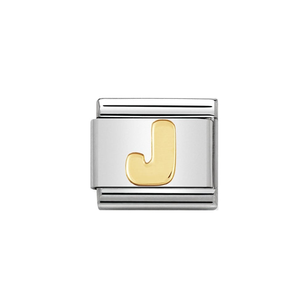 Nomination Yellow Gold Initial J Charm