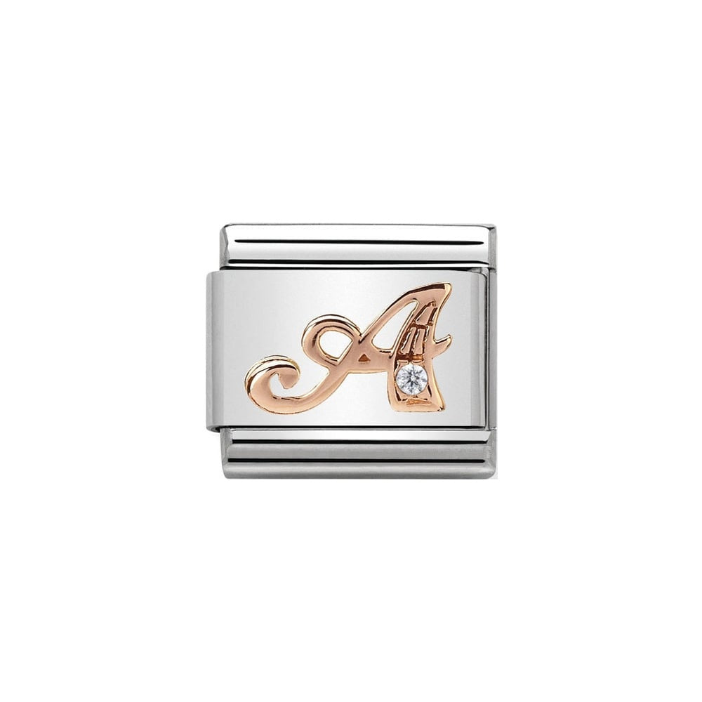 Nomination Rose Gold Initial A Charm