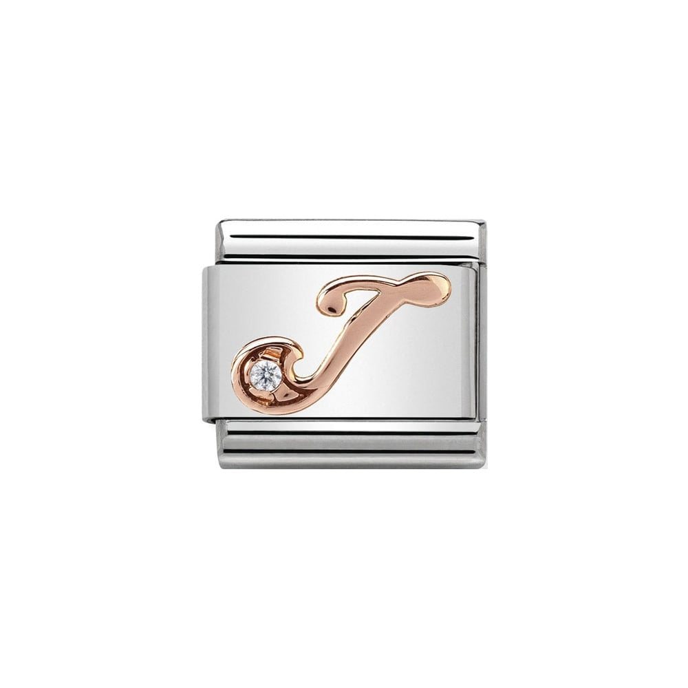 Nomination Rose Gold Initial J Charm
