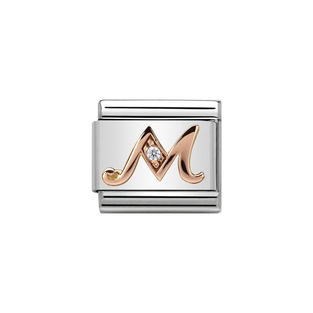 Nomination Rose Gold Initial M Charm