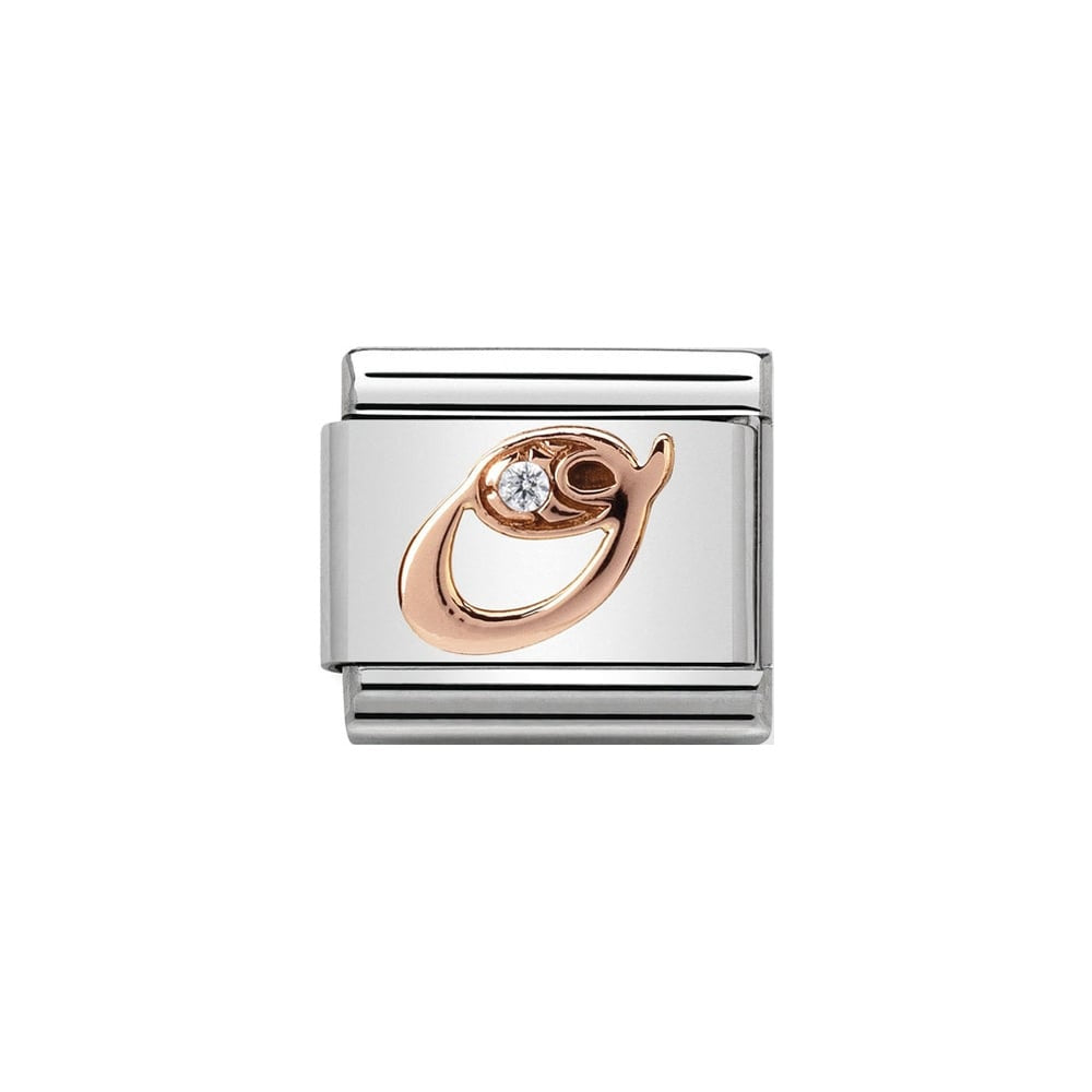 Nomination Rose Gold Initial O Charm