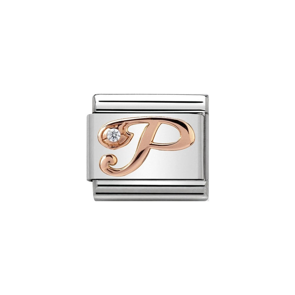 Nomination Rose Gold Initial P Charm