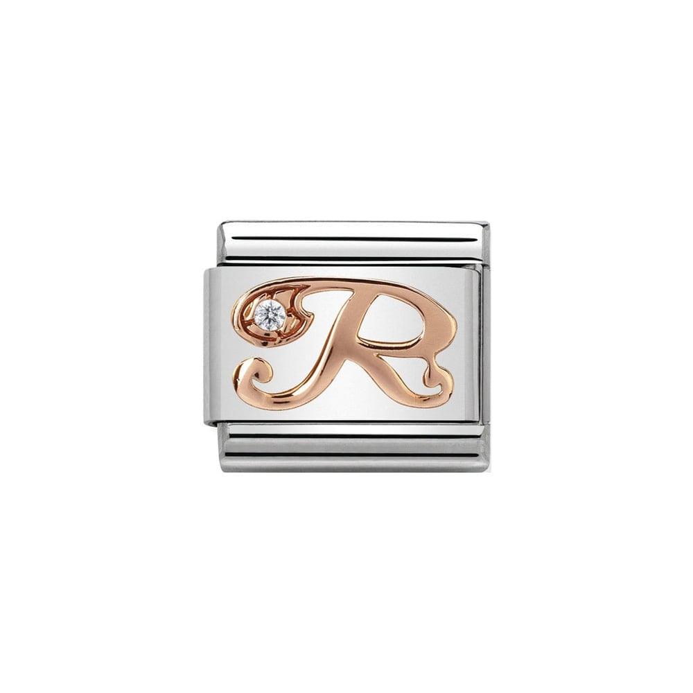 Nomination Rose Gold Initial R Charm