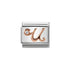 Nomination Rose Gold Initial U Charm