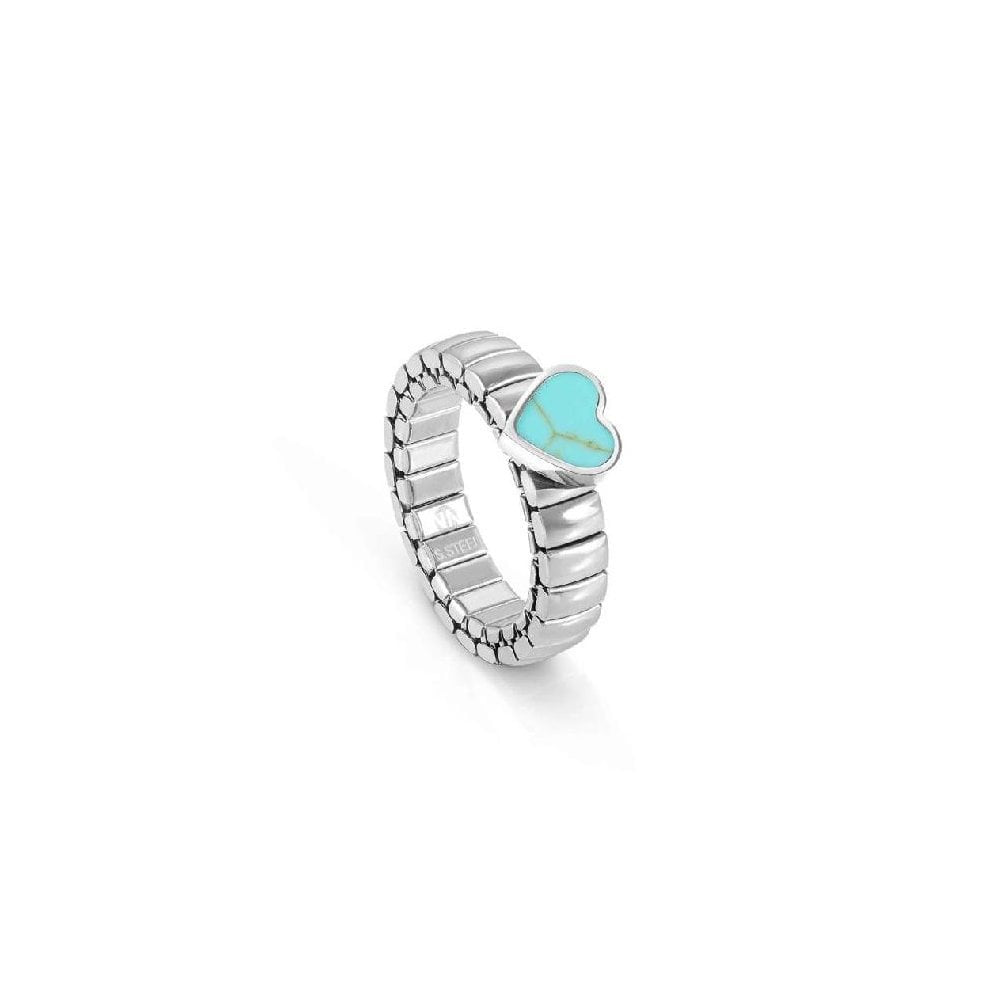 Nomination Silver Extension Turquoise Heart Ring