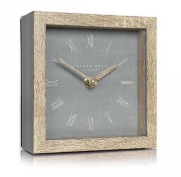 5"Nordic Mantel Clock Cement