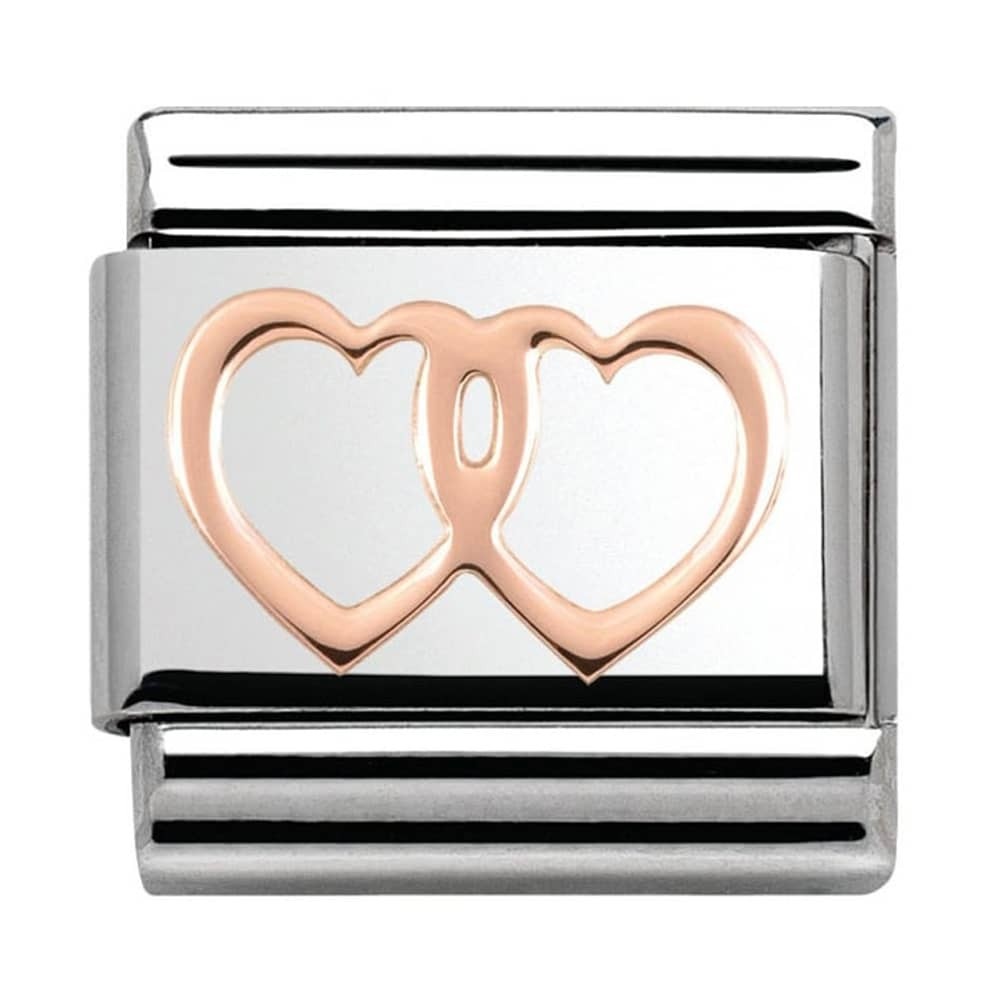 Nomination Rose Gold Open Hearts Charm