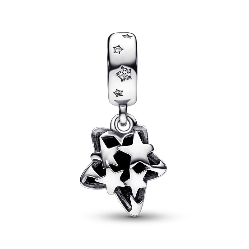 Pandora Celestial Galaxy Star Murano Dangle Charm