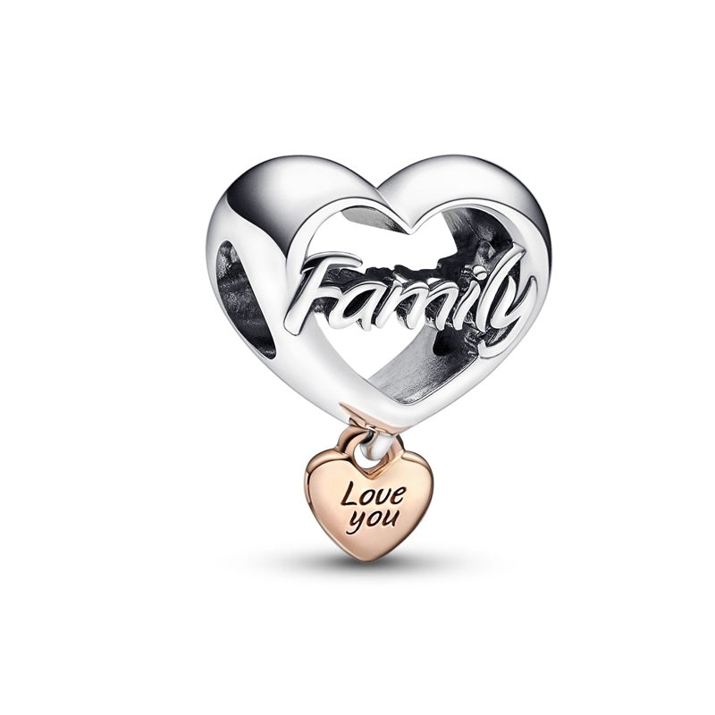 Pandora Love You Family Heart Charm 782326C00